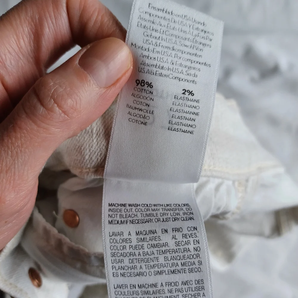 Mother Jeans The Insider Crop Step Fray in White with Black Stripes - Picture 13 of 16